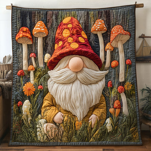 Gnome Among Blossoms WN1507026CL Quilt