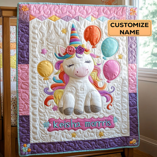 Twinkle Mane CP1807041CL Personalized Baby Quilt