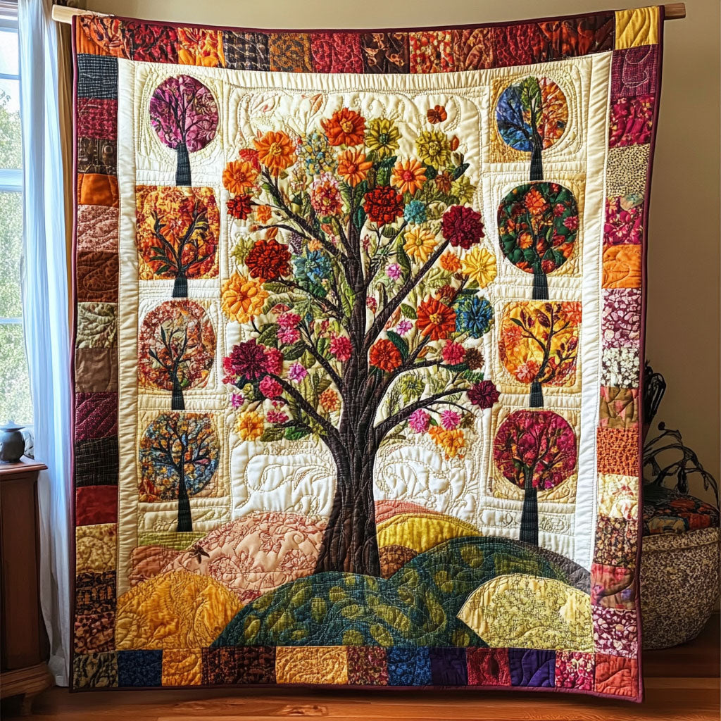 Blooming Tree Bliss WN0808122CL Quilt