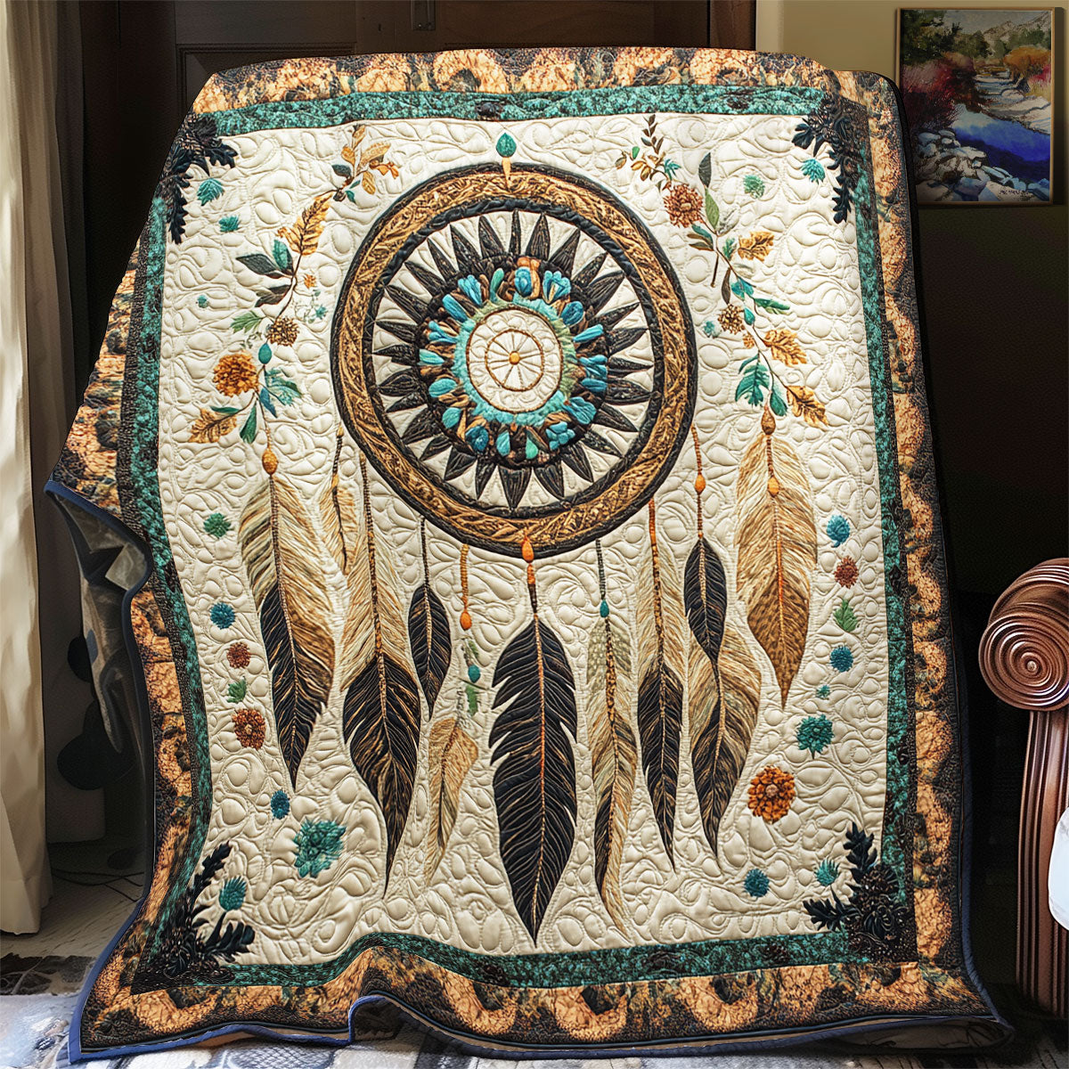 Tribal Dreamcatcher Forest WX1306047CL Quilt