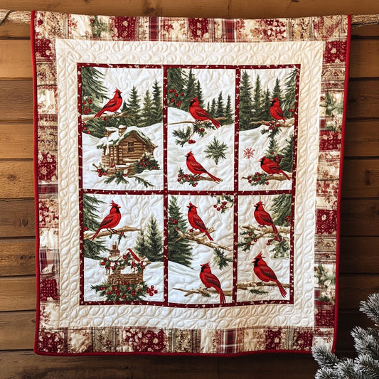 Snowy Branch Cardinal WN0711057CL Quilt
