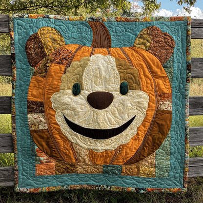 Cozy Pumpkin Bear WN2608020CL Quilt