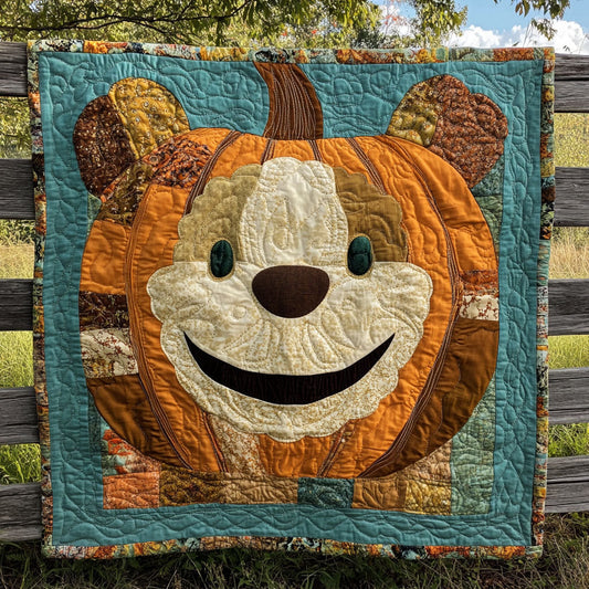 Cozy Pumpkin Bear WN2608020CL Quilt