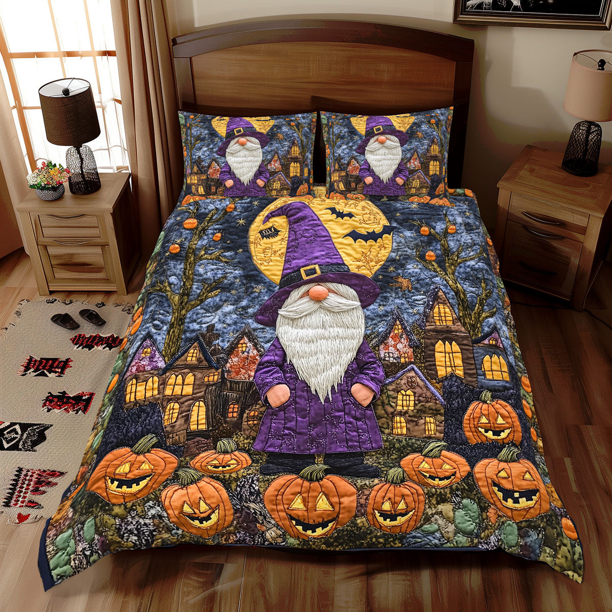 Gnome Halloween WX2012089CL Duvet Cover Set