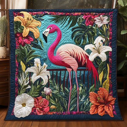 Flamingo Floral WX0406021CL Quilt