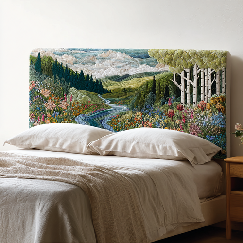 Floral Hill XR2312024CL Quilted Headboard Slipcover