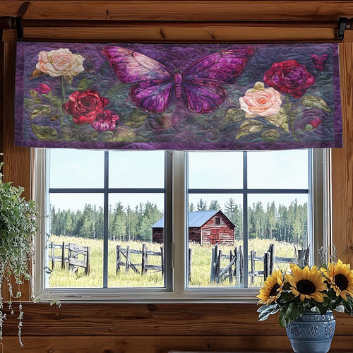 Opal Butterfly WN2003019CL Quilted Valance