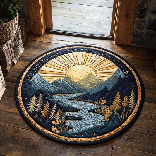 Beautiful Nature CQ1505028CL Quilted Round Mat