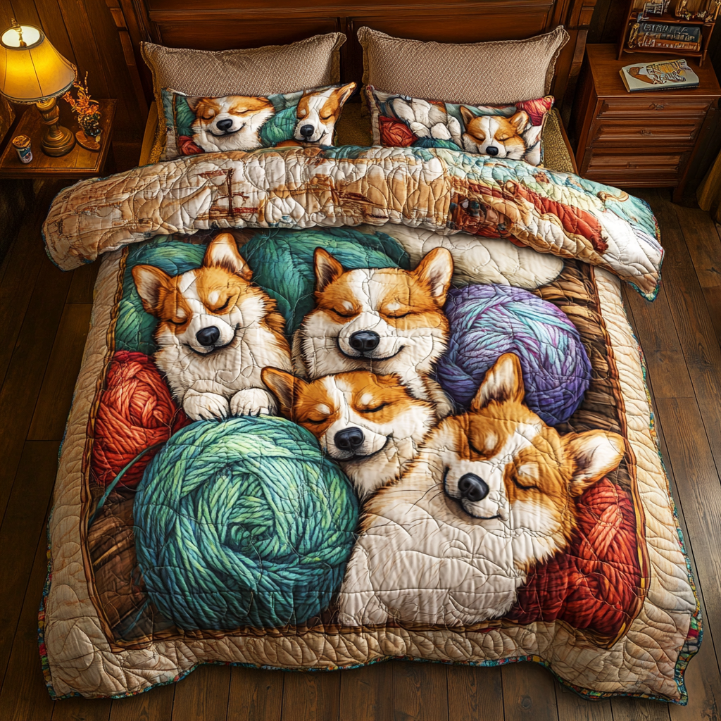 Corgi And Wool WY1001025CL Duvet Cover Set