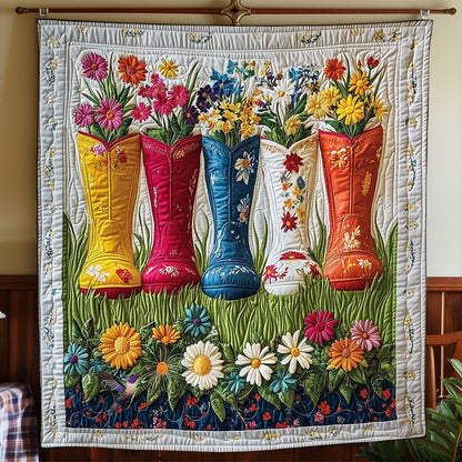 Flower Boots WY2612012CL Quilt