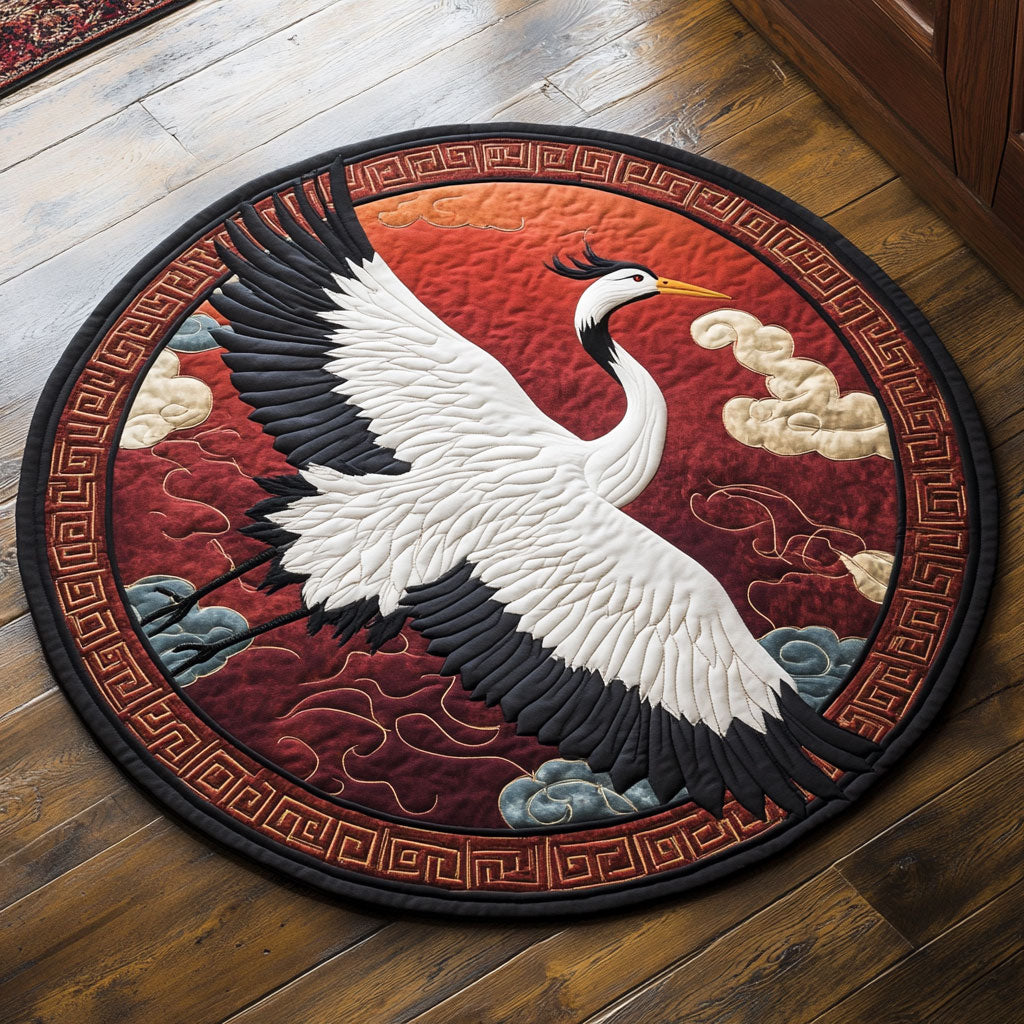 Rising Crane CP2709113CL Quilted Round Mat
