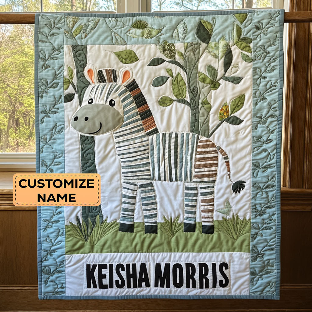 Stripe Hug CP2407037CL Personalized Baby Quilt