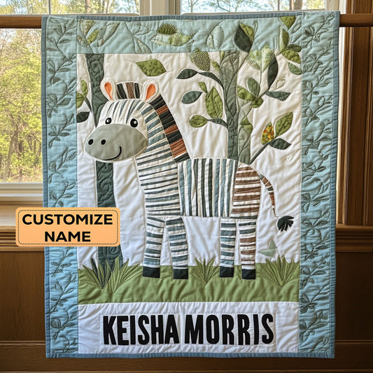Stripe Hug CP2407037CL Personalized Baby Quilt