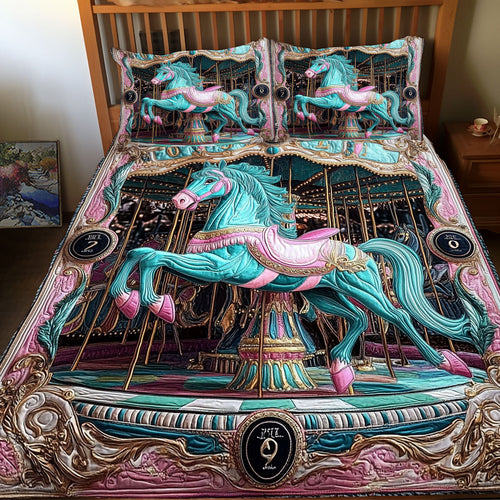 Turquoise Horse WX0412094CL Duvet Cover Set