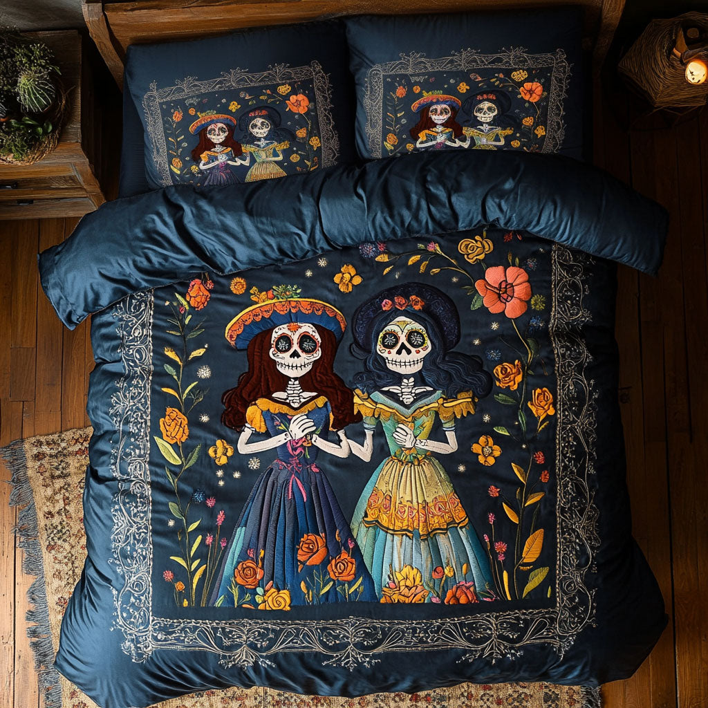 Dancing Skeletons WN0608006CL Duvet Cover Set