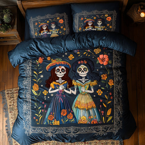 Dancing Skeletons WN0608006CL Duvet Cover Set