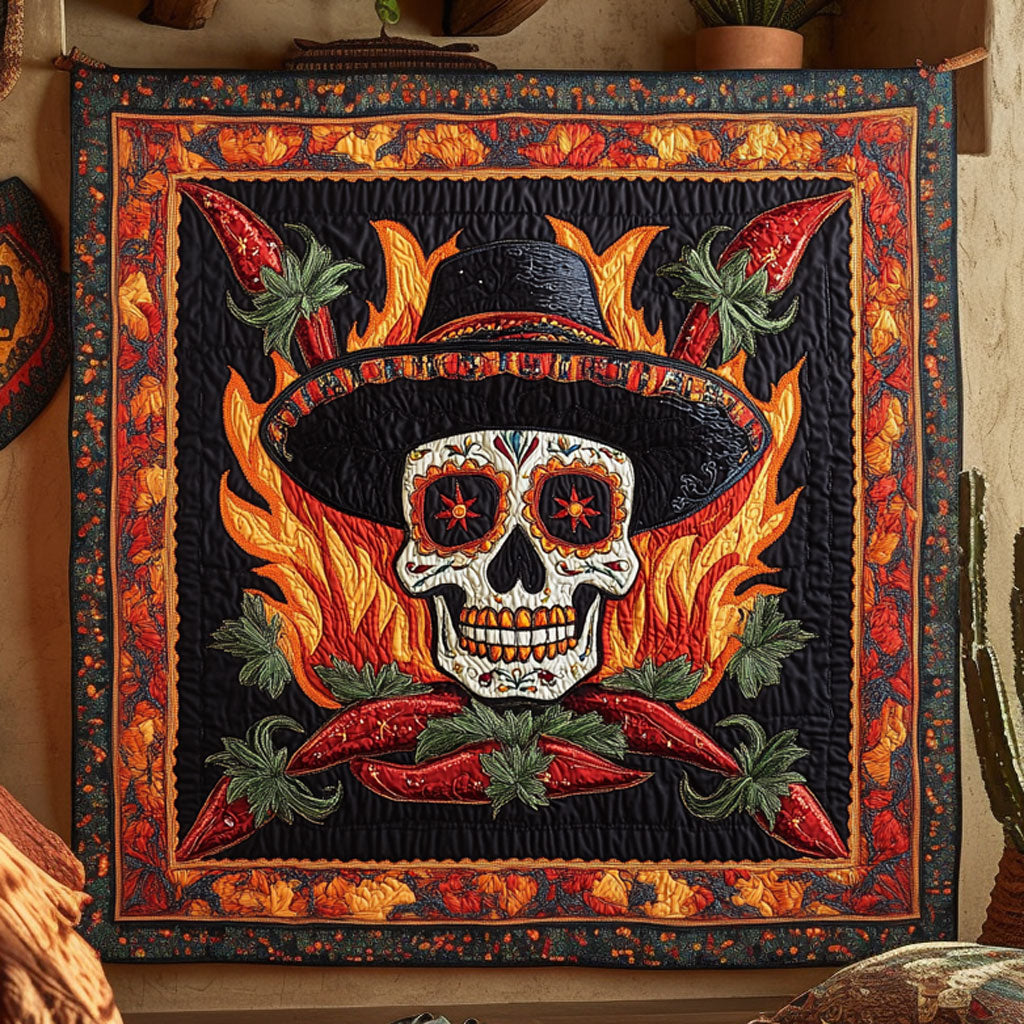 Wicked Skull WN0609115CL Quilt