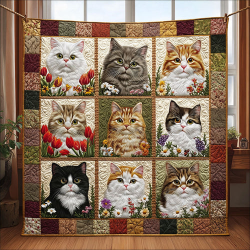 Garden Whiskers CP0811002CL Quilt