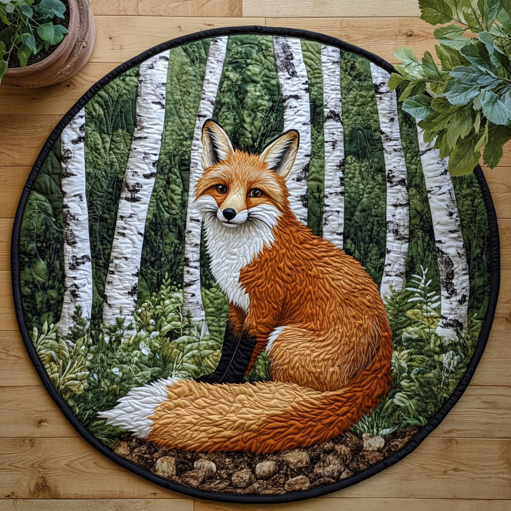 Forest Fox CW0805013CL Quilted Round Mat