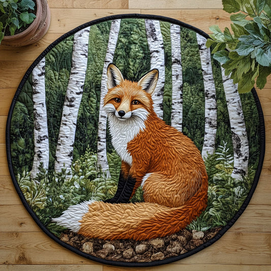 Forest Fox CW0805013CL Quilted Round Mat