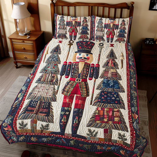 Nutcracker Soldier Patchwork WX2311079CL Duvet Cover Set