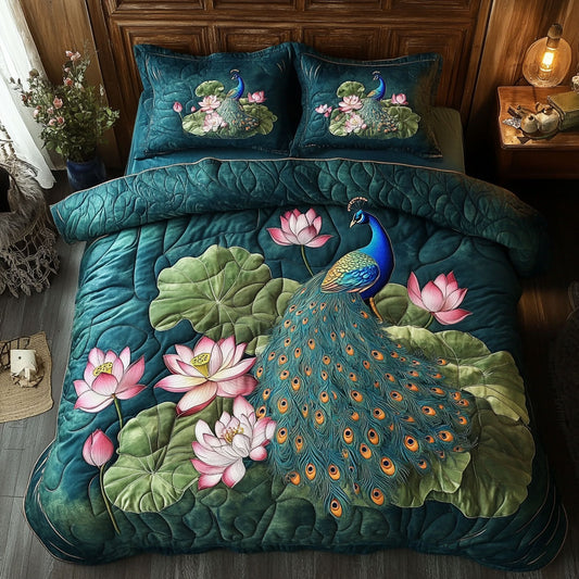 Peacock Lotus CW0407038CL Duvet Cover Set