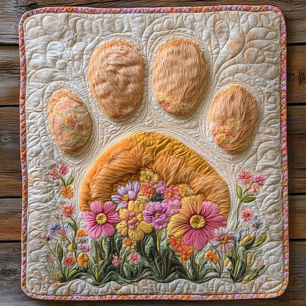 Floral Paw CW0406036CL Quilt