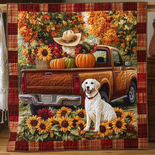 Pumpkin Patch Pup WY0108060CL Quilt