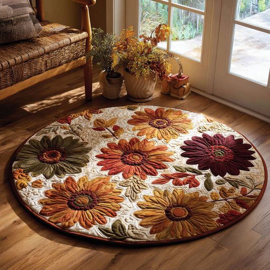 Garden Whirl CW0708022CL Quilted Round Mat