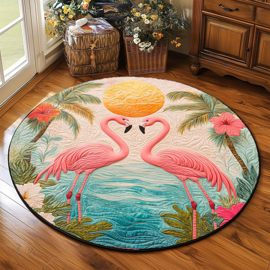 Tropical Heartbeat WP2003097CL Quilted Round Mat