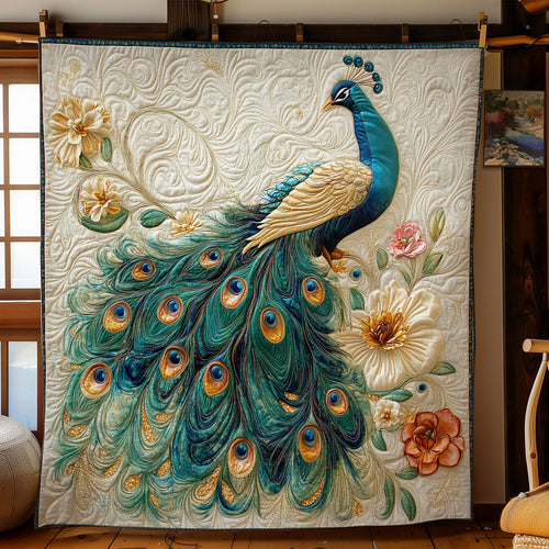 Glorious Peacock WY2402051CL Quilt