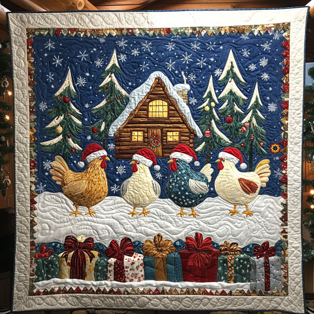 Christmas Chicken WJ1911017CL Quilt