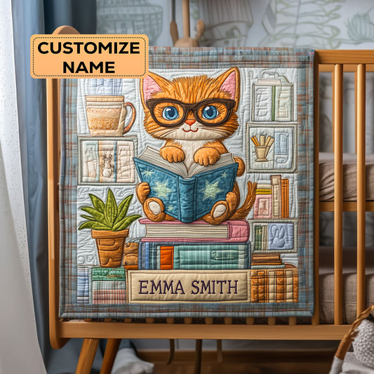 The Clever Kitty WY3107032CL Personalized Baby Quilt