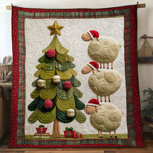 Sheep Snowy Tree WN1811111CL Quilt