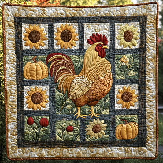 Rooster Roundup WY1308045CL Quilt