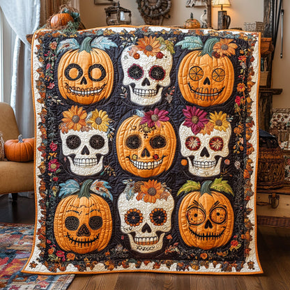 Pumpkin Bloom Parade WN1108058CL Quilt