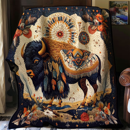 Bison Native American WJ3012001CL Quilt