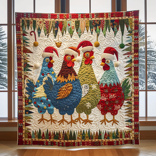 Festive Chicken CW0810060CL Quilt