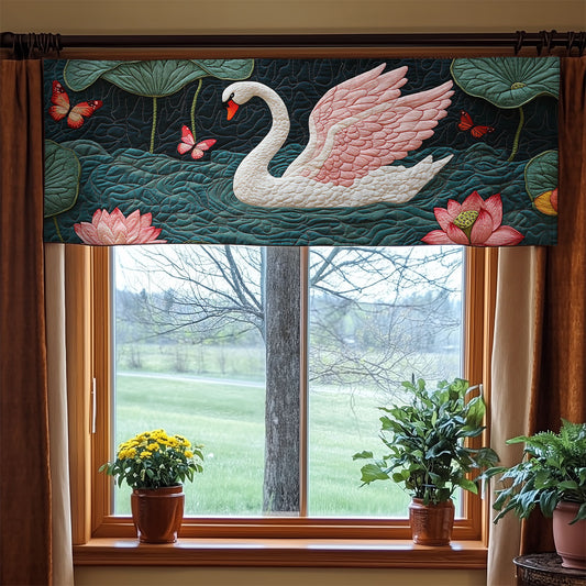 Swan Lotus WX0905046CL Quilted Valance