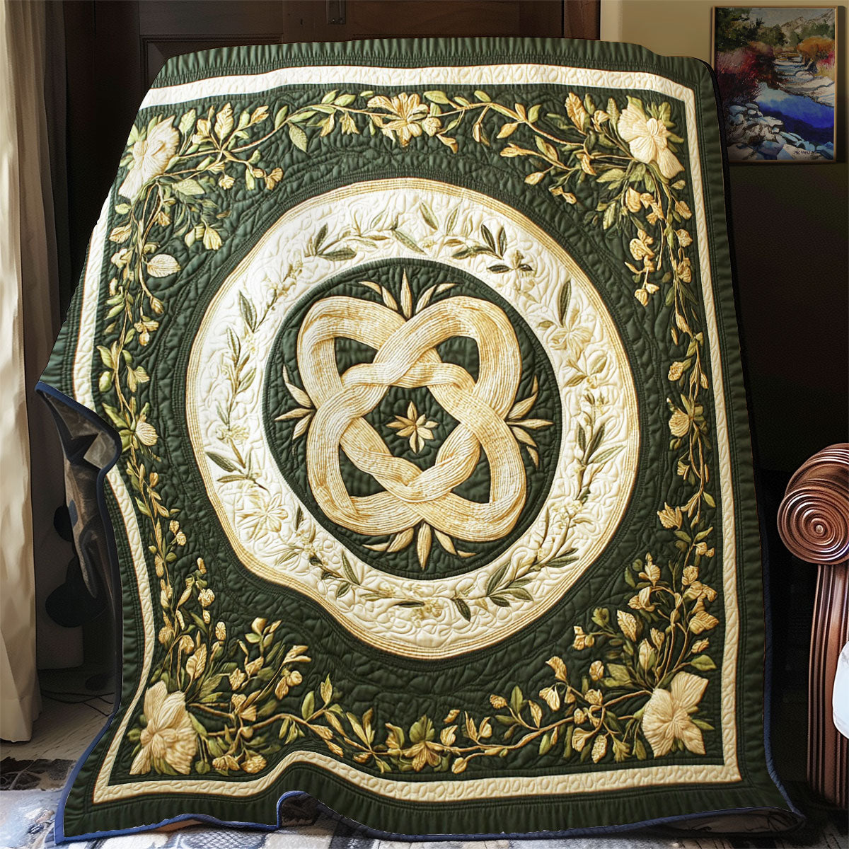 Floral Celtic WY0503105CL Quilt