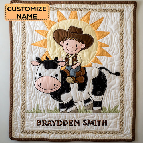 Wrangler Dreams WY2507047CL Personalized Baby Quilt