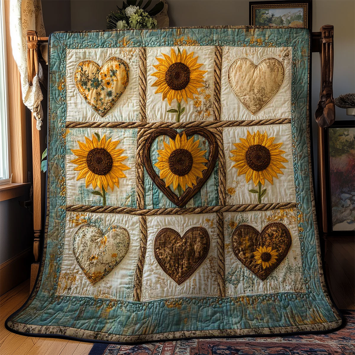 Heartland Sunflower WN3103032CL Quilt