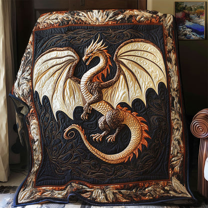 Glorious Fire Dragon WY2001077CL Quilt