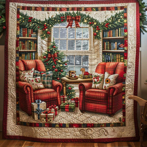 Library Christmas Night WP3010035CL Quilt