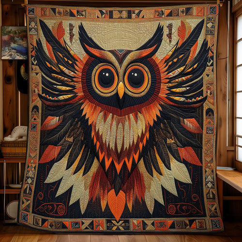 Fire Feather Owl WX0307033CL Quilt