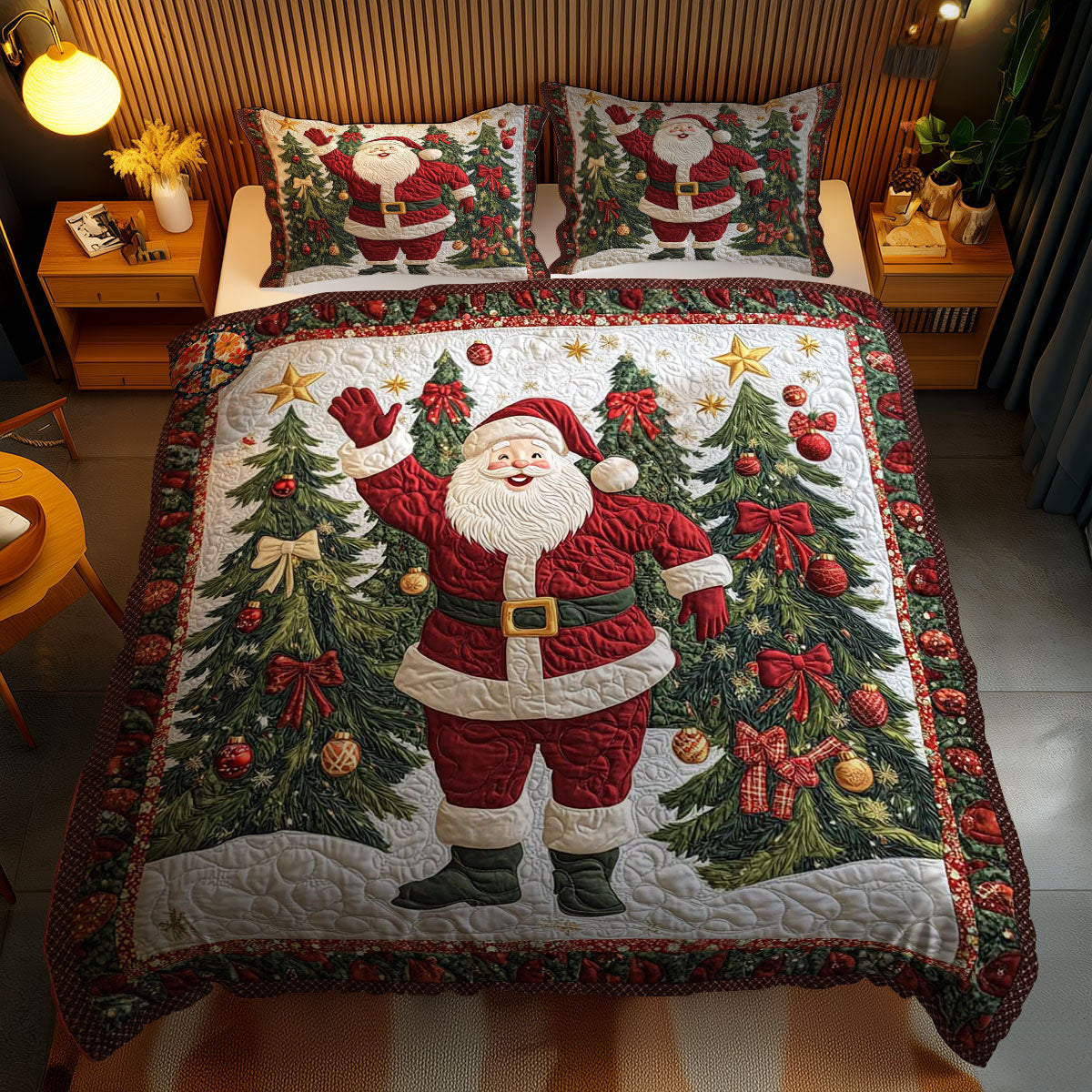 Golden Star Santa WN1212057CL Duvet Cover Set