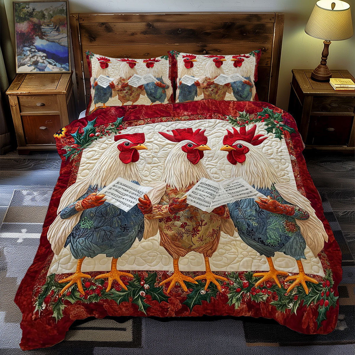 Chicken Choir WY1812067CL Duvet Cover Set