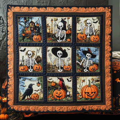 Spooky Skeleton WN0609098CL Quilt
