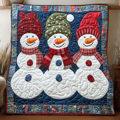 Christmas Triplet Snowman WP1905011CL Quilt