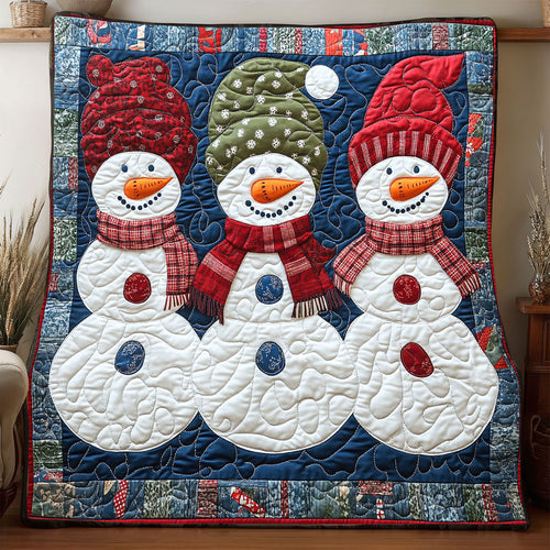 Christmas Triplet Snowman WP1905011CL Quilt